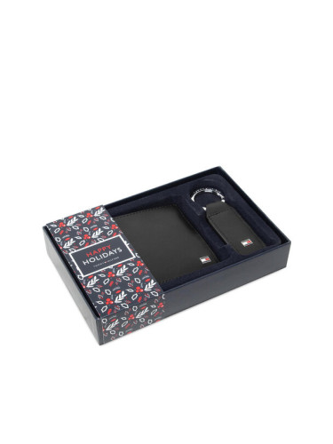 Tommy Hilfiger Подаръчен комплект Gp Eton Cc And Coin Pckt Keyfob AM0AM07931 Черен