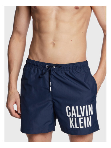 Calvin Klein Swimwear Плувни шорти KM0KM00794 Тъмносин Regular Fit