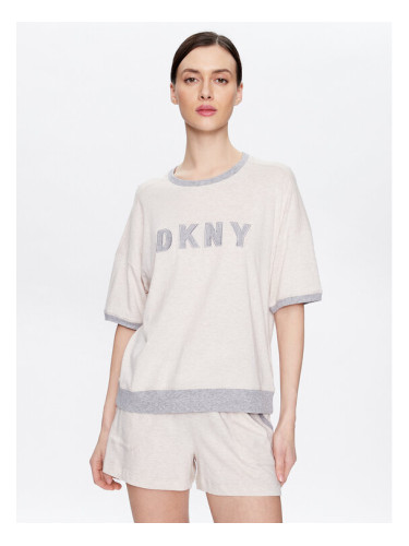 DKNY Пижама YI3919259 Екрю Regular Fit