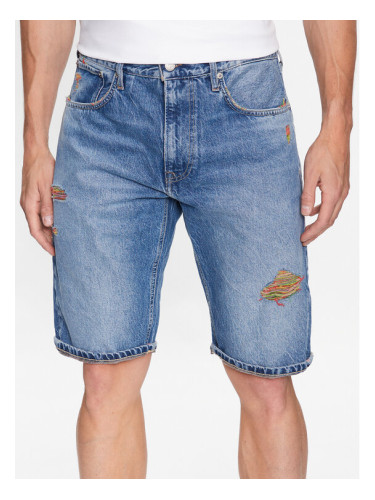 Pepe Jeans Дънкови шорти Callen Short Rainbow PM801021 Син Relaxed Fit