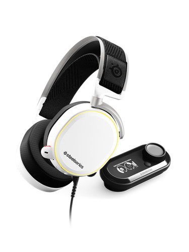  Гейминг слушалки SteelSeriesArctis - Arctis Pro + GameDAC, бели