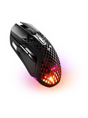  Гейминг мишка SteelSeries - Aerox 5 Wireless, оптична, безжична, черна