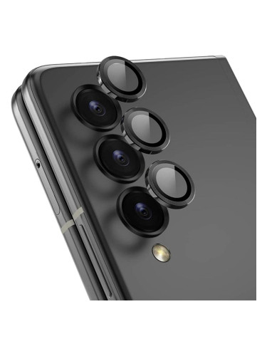 Протектор задна камера метални рингове MBX за Samsung Galaxy Z Fold4 5G, Черен