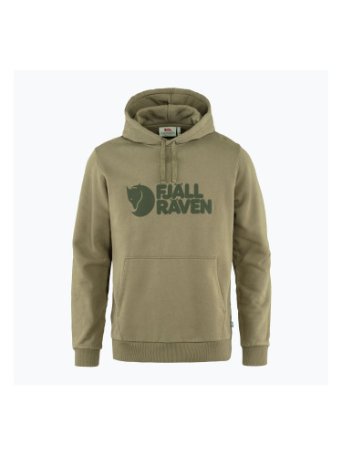 Мъжки суитшърт за трекинг Fjällräven Logo Hoodie green F84144