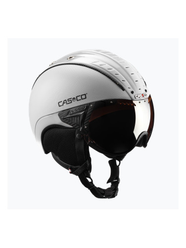 Ски каска CASCO SP-2 Carbonic Visor white 07.3737