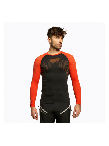 Мъжка термална тениска DYNAFIT Speed Dryarn LS черно-червена 08-0000071056