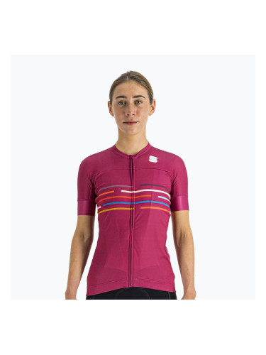 Дамска колоездачна фланелка Sportful Vélodrome, розова 1121032.543