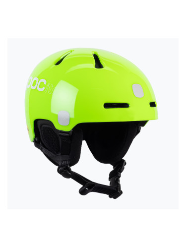 Детски ски каски POC POCito Fornix MIPS fluorescent yellow/green