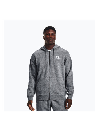 Мъжки суитшърт Under Armour Essential Fleece Full Zip Hood Training Grey 1373881