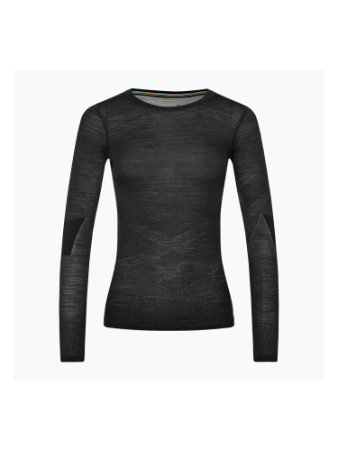 Дамска термоактивна блуза Smartwool Intraknit Merino 200 Crew black/white