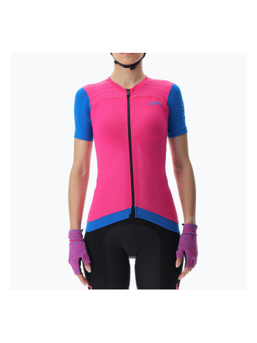 Дамско колоездачно трико UYN Garda magenta/cyan