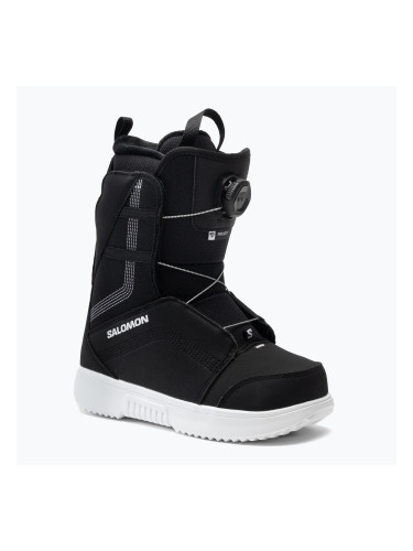 Детски ботуши за сноуборд Salomon Project Boa black L41681700