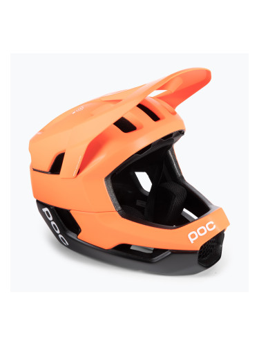 POC Otocon Race MIPS флуоресцентно оранжева каска за велосипед avip/uranium black matt