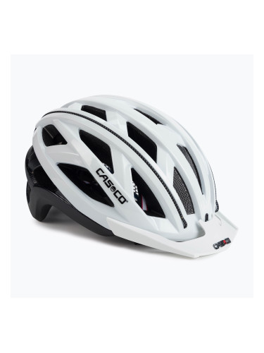 Дамска велосипедна каска CASCO Cuda бяла и черна 2 04.1607