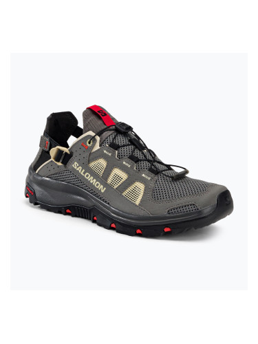 Мъжки туристически обувки Salomon Techamphibian 5 pewter/moth/fiery red