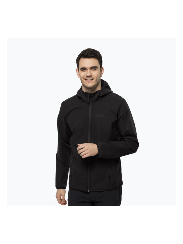 Jack Wolfskin Bornberg Hoody мъжко софтшел яке черно 1307471_6000
