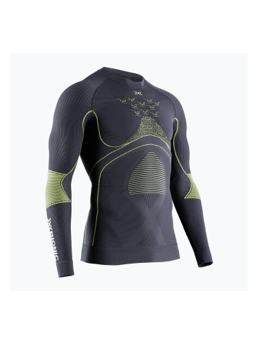 Мъжка термоактивна блуза X-Bionic Energy Accumulator 4.0 charcoal/yellow