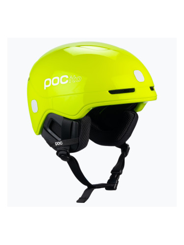 Детски ски каски POC POCito Obex MIPS fluorescent yellow/green