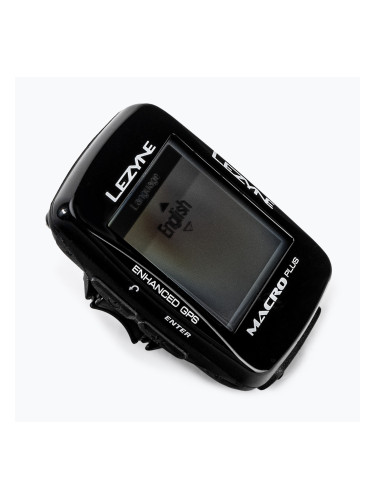 LEZYNE MACRO PLUS GPS брояч за велосипеди черен LZN-1-GPS-MACRO-V204