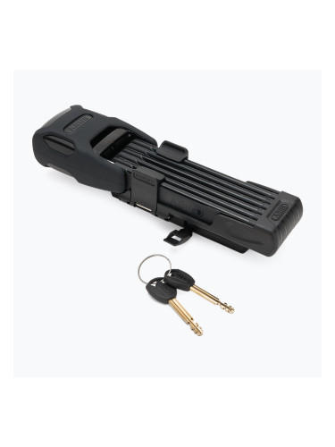 Сгъваема ключалка за велосипед с аларма ABUS Bordo Alarm 6000KA/90 SH черна 61500