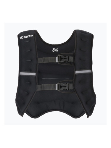TREXO WV-08 8kg жилетка за тренировка с тежести черна