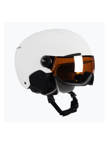 Ски каска Alpina Arber Visor Q Lite white matt