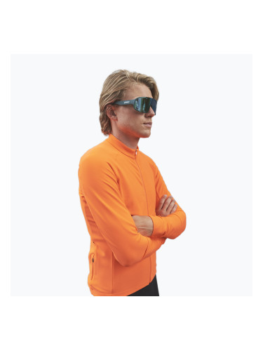 Мъжки колоездачен анцуг с дълъг ръкав POC Radiant Jersey zink orange
