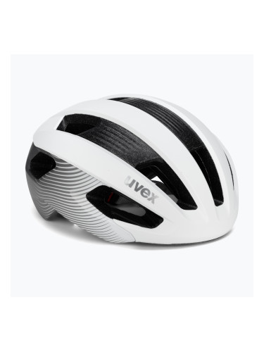 Дамска велосипедна каска UVEX Rise CC WE бяла/сива 41/0/034/03/15