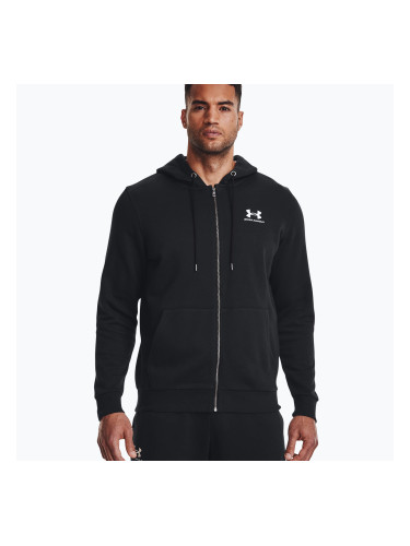 Under Armour Essential Fleece Full Zip Hood Мъжки суитшърт за обучение Black 1373881