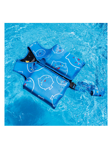 Детска жилетка за плаване AQUASTIC HT-16879 синя