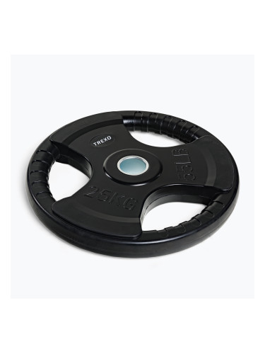 Гумирана чугунена тежест XTREXO черен RW25 25 kg