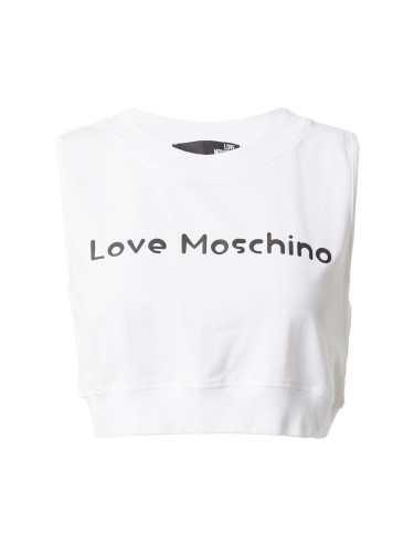 Love Moschino Топ  черно / бяло