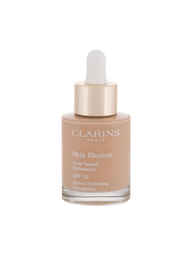 Clarins Skin Illusion Natural Hydrating SPF15 Фон дьо тен за жени 30 ml Нюанс 108 Sand