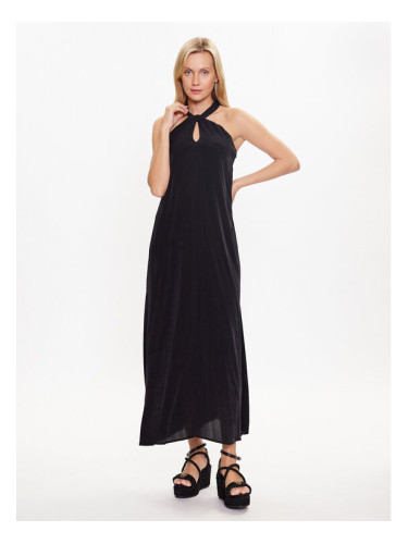Sisley Ежедневна рокля 48PWLV043 Черен Regular Fit