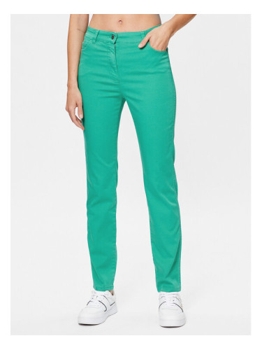 Olsen Текстилни панталони Mona 14000620 Зелен Slim Fit