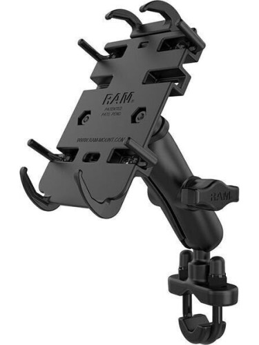 Ram Mounts Quick-Grip Phone Mount with Handlebar U-Bolt Base