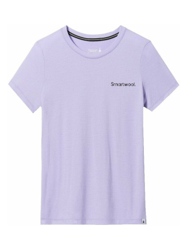 Smartwool Women's Explore the Unknown Graphic Short Sleeve Tee Slim Fit Ultra Violet M Тениска