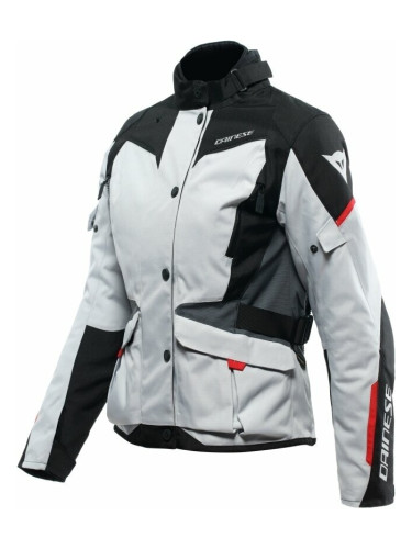 Dainese Tempest 3 D-Dry® Lady Glacier Gray/Black/Lava Red 42 Текстилно яке