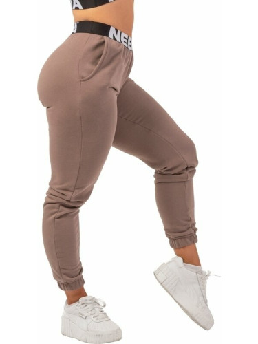 Nebbia Iconic Mid-Waist Sweatpants Brown L Фитнес панталон