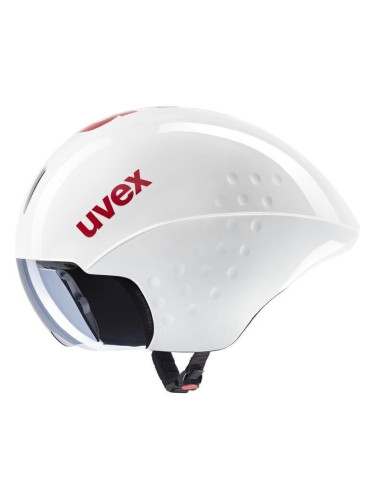 UVEX Race 8 White/Red 59-61 Каска за велосипед