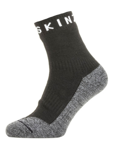 Sealskinz Waterproof Warm Weather Soft Touch Ankle Length Sock Black/Grey Marl/White L Чорапи за колоездене