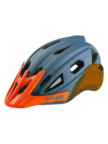 R2 Wheelie Helmet Petrol Blue/Neon Orange M Детска Каска за велосипед
