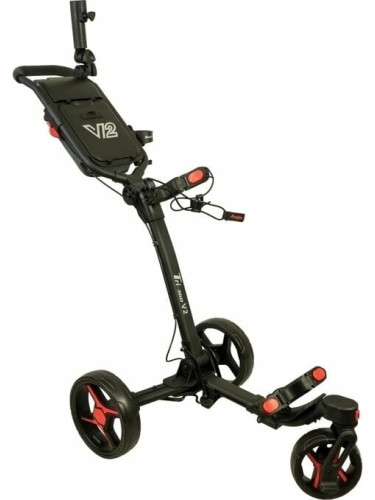 Axglo Tri-360 V2 3-Wheel SET Black/Red Ръчна количка за голф