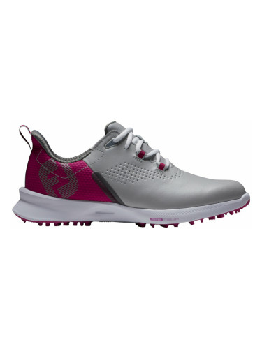 Footjoy FJ Fuel Womens Golf Shoes Grey/Berry/Dark Grey 37