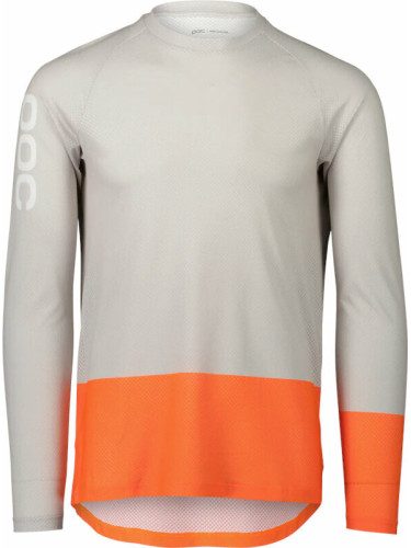 POC MTB Pure LS Джърси Granite Grey/Zink Orange M