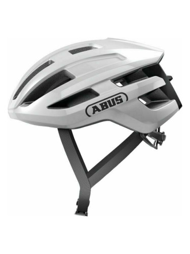 Abus PowerDome Shiny White L Каска за велосипед