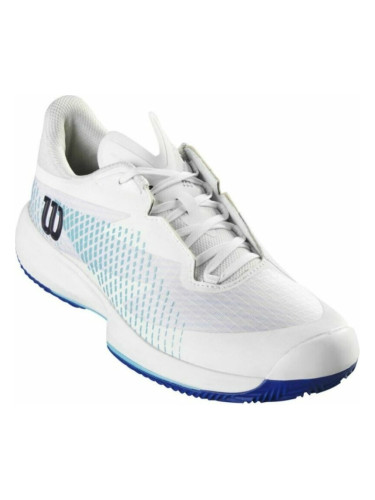 Wilson Kaos Swift 1.5 Clay Mens Tennis Shoe White/Blue Atoll/Lapis Blue 42 2/3 Мъжки обувки за тенис