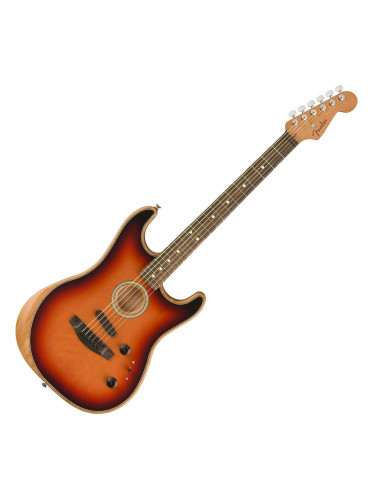 Fender American Acoustasonic Stratocaster 3-Tone Sunburst Електро-акустична китара