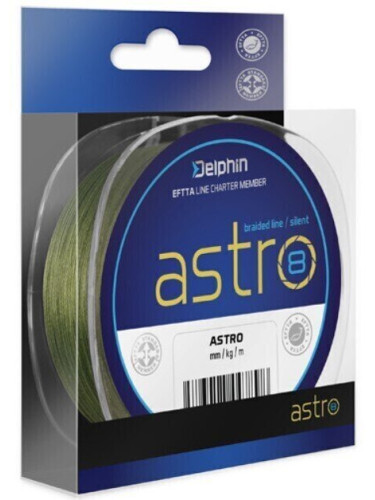 Delphin Astro 8 Green 0,15 mm 300 m 20,9 lbs Плетена линия