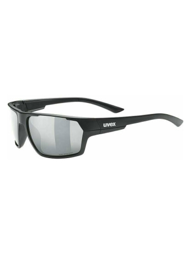 UVEX Sportstyle 233 Polarized Black Mat/Litemirror Silver Колоездене очила